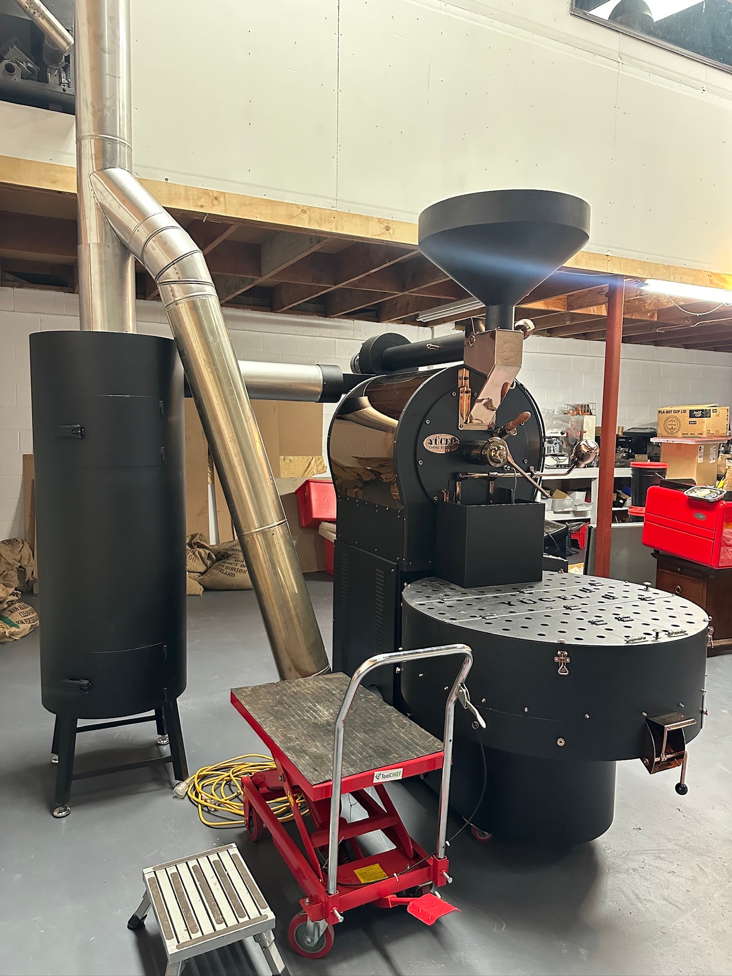 Yucel 20kg industrial coffee roaster – durable roasting equipment for large-scale specialty coffee production Turkey Auckland NZ Sydney Brisbane Melbourne Perth Adelaide Australia